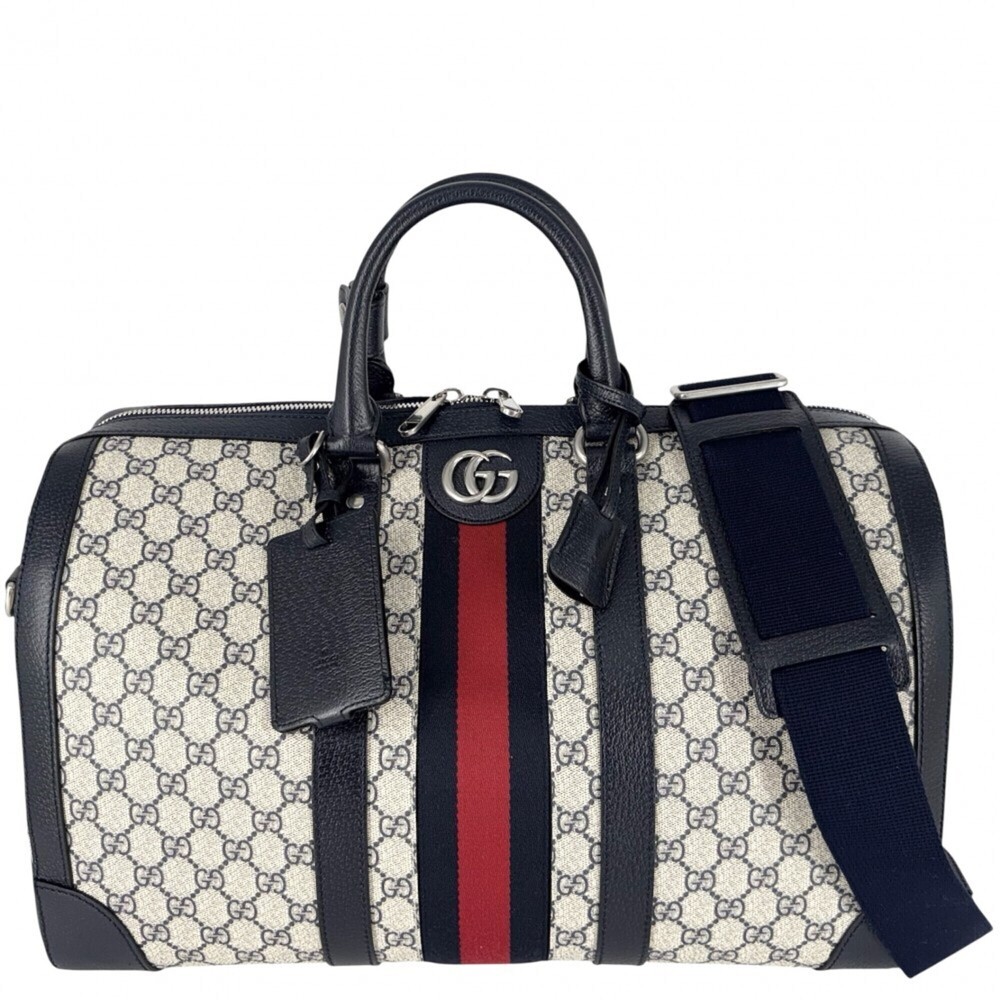 Gucci Boston Bag for Men and Women, Ophidia Medium Duffle Bag, Handbag, Shoul...